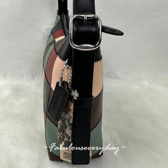 Coach Alter/Ego Slouchy Shoulder Bag In Checkerboard Leather Coachtopia CBE00 - Picture 5 of 9